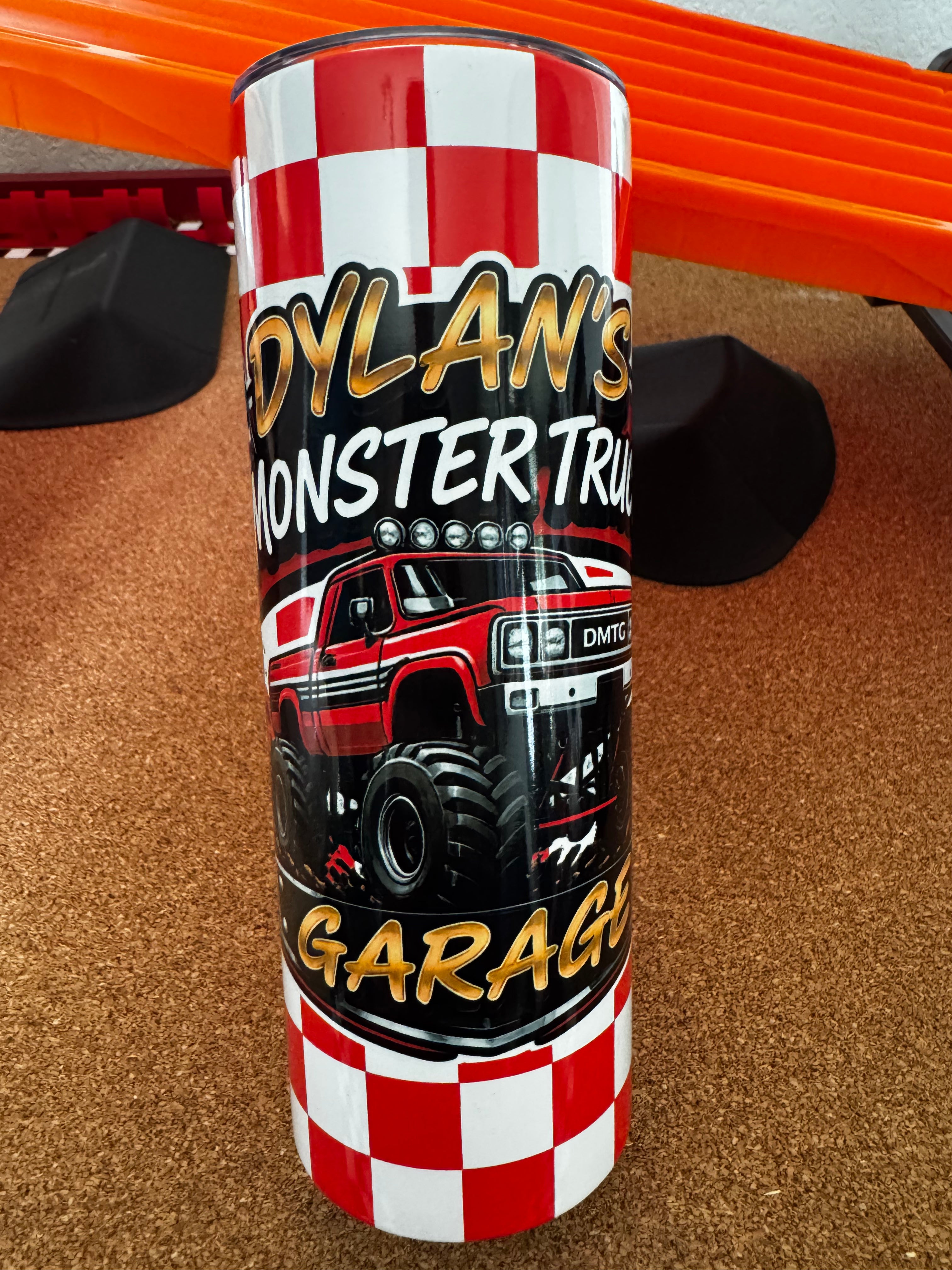 DMTG Tumbler Red Checkered